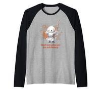 Cute Ghost Archery Halloween Ghouls Just Wanna Have Fun Camiseta Manga Raglan