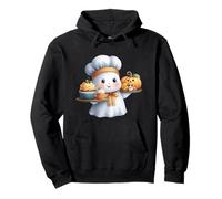 Cute Ghost Baker Halloween Chef Spooky Baking Men Women Sudadera con Capucha