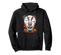 Cute Ghost Bunny with Candy Spooky Ghost Halloween Costume Sudadera con Capucha