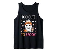 Cute Ghost Candy Halloween Too Cute To Spook Kids Toddler Camiseta sin Mangas