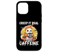 Cute Ghost Coffee Halloween Creep It Real Before Caffeine Carcasa para iPhone 12/12 Pro