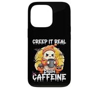Cute Ghost Coffee Halloween Creep It Real Before Caffeine Carcasa para iPhone 13 Pro