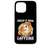 Cute Ghost Coffee Halloween Creep It Real Before Caffeine Carcasa para iPhone 13 Pro MAX