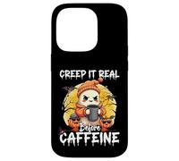 Cute Ghost Coffee Halloween Creep It Real Before Caffeine Carcasa para iPhone 14 Pro