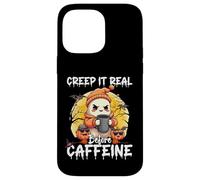 Cute Ghost Coffee Halloween Creep It Real Before Caffeine Carcasa para iPhone 14 Pro MAX