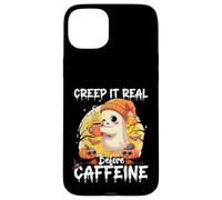 Cute Ghost Coffee Halloween Creep It Real Before Caffeine Carcasa para iPhone 15 Plus