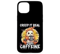 Cute Ghost Coffee Halloween Creep It Real Before Caffeine Carcasa para iPhone 15 Plus