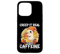 Cute Ghost Coffee Halloween Creep It Real Before Caffeine Carcasa para iPhone 15 Pro MAX