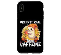 Cute Ghost Coffee Halloween Creep It Real Before Caffeine Carcasa para iPhone XS MAX