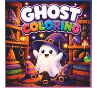 Cute Ghost Coloring Book for Kids: 30 Bold & Easy Cozy Ghost Adventures for Kids Ages 6-10