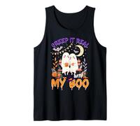 Cute Ghost Couple Halloween Creep It Real with My Boo Camiseta sin Mangas