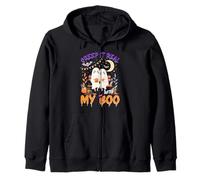 Cute Ghost Couple Halloween Creep It Real with My Boo Sudadera con Capucha