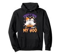 Cute Ghost Couple Halloween Creep It Real with My Boo Sudadera con Capucha