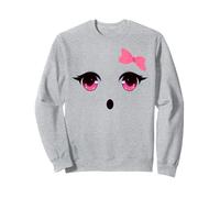 Cute Ghost Face with Bow for Girl Women Halloween Costume Sudadera