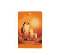 Cute Ghost Family On A Hike - Ambientadores para coche, 4 unidades, tarjetas perfumadas colgantes, tarjetas perfumadas para coche, tabletas de aromaterapia