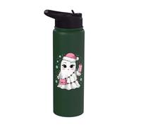 Cute Ghost Girl Pink Halloween Stainless Steel Insulated Water Bottle