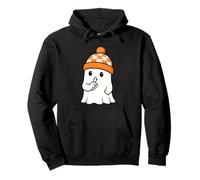 Cute Ghost Halloween Kawaii Ghost Beanie Funny Quiet Ghost Sudadera con Capucha