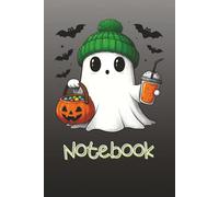 Cute Ghost Halloween Notebook 120 Pages College Ruled with Margin: Spooky & Fun Ghost Design | Wide Ruled Journal with Field | Perfect Halloween Gift for Kids and Teens