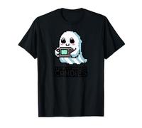 Cute Ghost Halloween Spooky Boo Gamer Videogame Camiseta