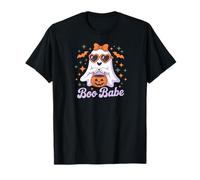Cute Ghost Halloween Spooky Boo Pumpkin Basket Camiseta