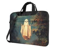 Cute Ghost Hanging On The Line - Funda acolchada para laptop de 15.6 pulgadas, funda acolchada para mujeres y hombres
