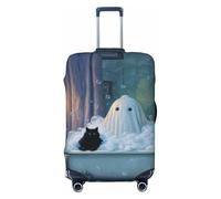 Cute Ghost in The Bathtub - Fundas elásticas para equipaje de viaje, a prueba de polvo, resistente a los arañazos, protector de maleta de 22 a 24 pulgadas