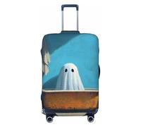 Cute Ghost in The Bathtub - Fundas elásticas para equipaje de viaje, a prueba de polvo, resistente a los arañazos, protector de maleta de 22 a 24 pulgadas