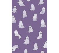Cute Ghost Notebook | Lined | 6 x 9 in | 120 Pages | Kawaii Journal | Halloween Softcover