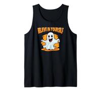 Cute Ghost Police Security Candy Halloween Camiseta sin Mangas