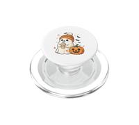 Cute Ghost Pumpkin Spice Latte Temporada de otoño PopSockets PopGrip para MagSafe