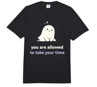Cute Ghost Salud Mental Humor Apoyo Comodidad Estética Comfort Colors Adult Heavyweight T-Shirt