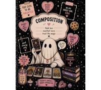 Cute Ghost Tarot Reader Notebook: Cute Spooky Composition Notebook for Journaling, Notes & Booktok Lovers