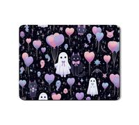 Cute Ghosts - Tapete de secado de platos para encimera de cocina, corazones pastel, tapete escurridor de platos de goma absorbente, tapete de secado de piel sintética para Halloween, 45.7 x 61.0 cm