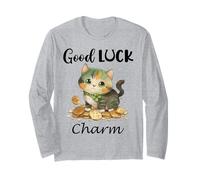 Cute Ginger Cat St Patricks Funny Irish Lucky Cat Good Charm Manga Larga