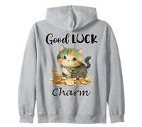 Cute Ginger Cat St Patricks Funny Irish Lucky Cat Good Charm Sudadera con Capucha