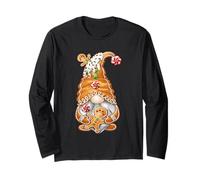 Cute Gingerbread GNOME Graphic For Women Men and Christmas Manga Larga