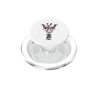 Cute Giraffe in Red Sunglasses Graphic T-Shirt Funny Animal PopSockets PopGrip para MagSafe