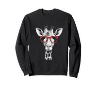 Cute Giraffe in Red Sunglasses Graphic T-Shirt Funny Animal Sudadera