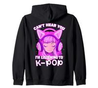 Cute Girl Graphic tee Can't Hear You I'm Listening to KPOP Sudadera con Capucha