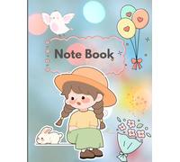 Cute Girl with Balloon Notebook: A Lovely 100-Page Notebook for Girls | Perfect for Writing, Drawing & Daily Notes