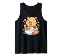 Cute Girls Capybara Ramen Kawaii Tea Kawaii Capy Lover Camiseta sin Mangas