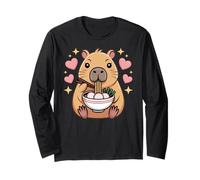 Cute Girls Capybara Ramen Kawaii Tea Kawaii Capy Lover Manga Larga