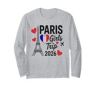 Cute Girls Trip Paris 2026 Mamá Hija Vacaciones Niños Bestie Manga Larga