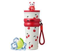 Cute Girls Water Bottle, Cartoon Drinking Bottle, 3.5x3.5x10.4 Inches Vacuum Flask with Lid, Multi-Functional Bottles, Water Bottles with Sturdy Build, Drinkware Accessory for Kids and Women