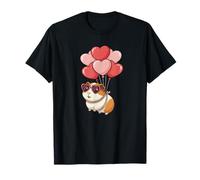 Cute Girls Womens Kids Valentines Day Heart Guinea Pig Lover Camiseta