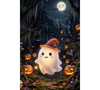 Cute Glow Ghost (Another Halloween Notebook Series) Journal: Ideal for notetaking, journaling, gifting, and to-do lists, for friends, family, and colleagues | 203 pages