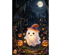 Cute Glow Ghost (Another Halloween Notebook Series) Journal: Ideal for notetaking, journaling, gifting, and to-do lists, for friends, family, and colleagues | 203 pages