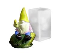 Cute Gnome 3D Silicone Mold - Flexible Durable Patterned Form With Pumpkin Wheat Corn Design, Non-Stick Reusable Silicone | Handcraft Mold For Resin Soap Candle Making Projects Home Studio Decoration