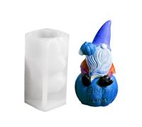 Cute Gnome 3D Silicone Mold - Flexible Durable Patterned Form With Pumpkin Wheat Corn Design, Non-Stick Reusable Silicone | Handcraft Mold For Resin Soap Candle Making Projects Home Studio Decoration