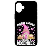 Cute GNOME For Kids Girls Born In December Birthday Princess Carcasa para iPhone 16 Plus